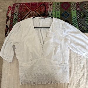 Abercrombie & Fitch white blouse